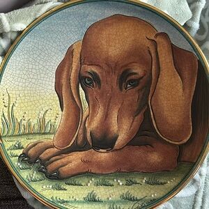 Dog Series Dachshund, Collector Plate